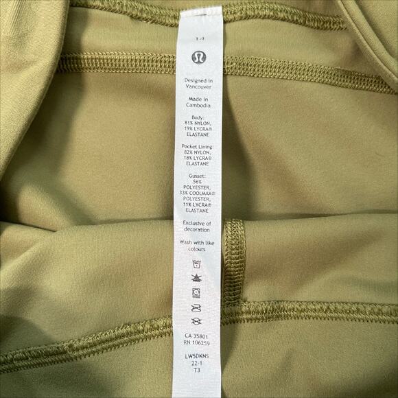 NWT Lululemon Groove Super High Rise Flared Pant Nulu Bronze Green 14 - Picture 6 of 11